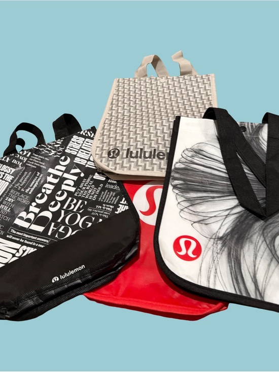 lululemon athletica Handbags - lululemon athletica Tote Bag Collection in Black, Beige, Red, White
